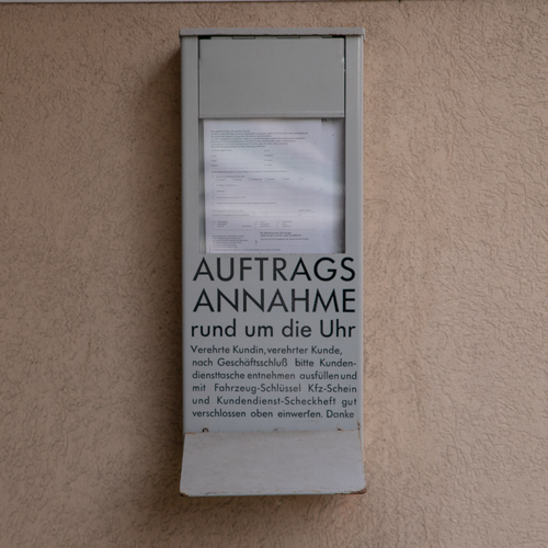 Nachttresor für die Auftragsannahme